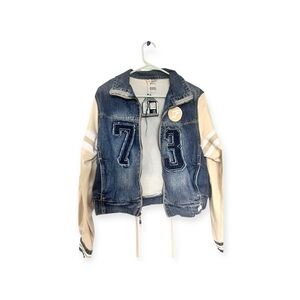 Pepe Jeans Denim and Beige Jean Jacket